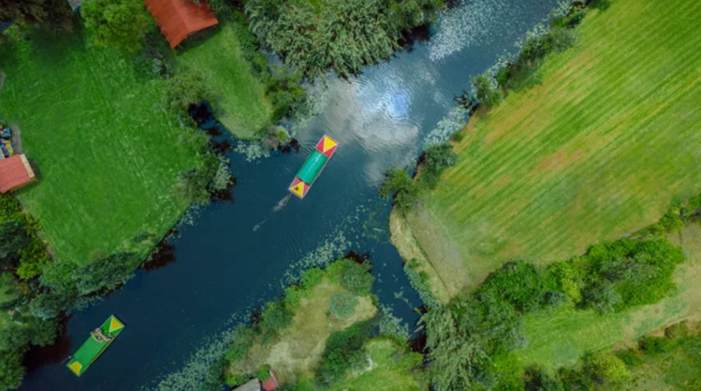 Xochimilco at sunrise: